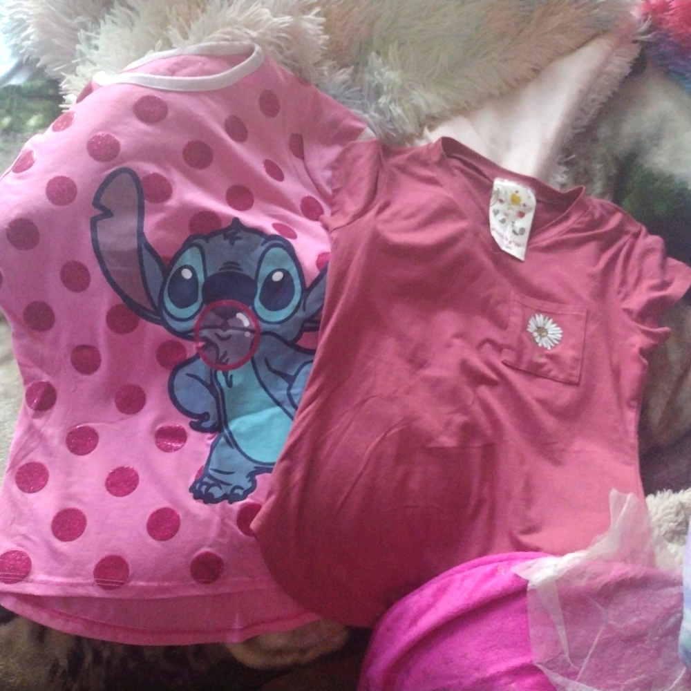 Girls 10/12 tops and blanket mermaid tail bundle